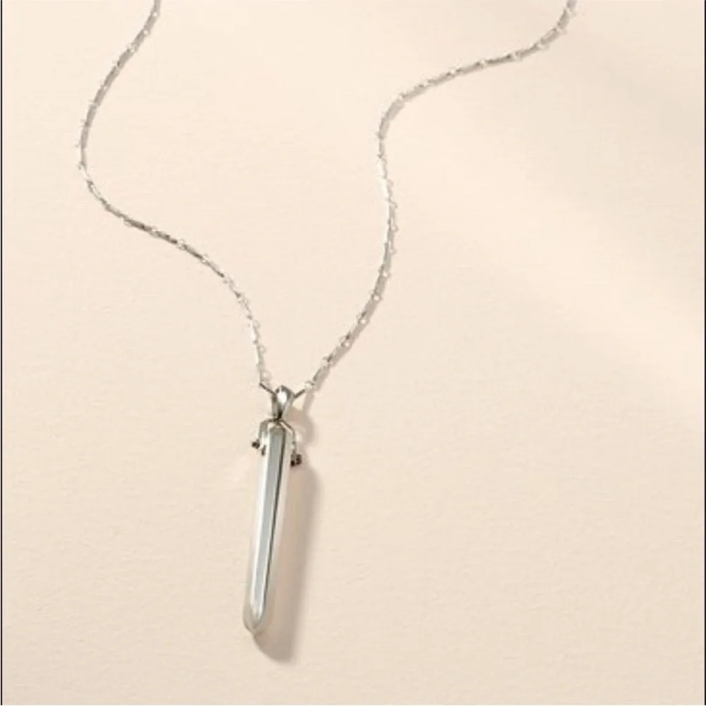 Stella & Dot Rebel Pendant Necklace silver